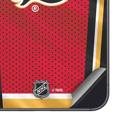 NHL Calgary Flames Home Jersey Galaxy S25 Skin